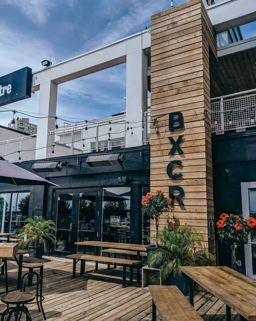 The patio at Boxcar Social Harbourfront